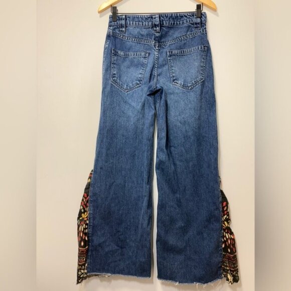 Free People Sahara Extreme Wide Leg Jeans Size 27 We The Free - Picture 5 of 13